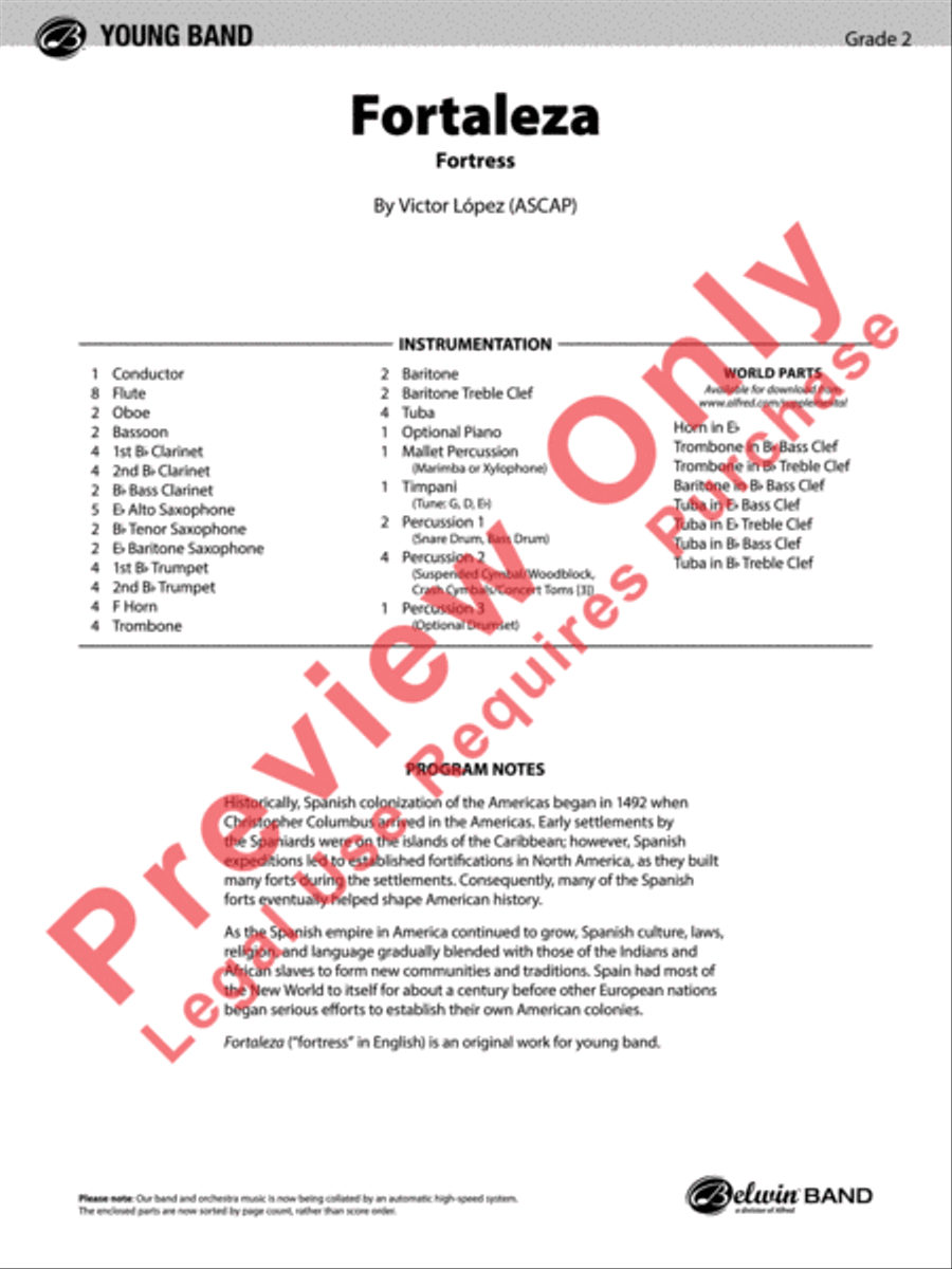 Fortaleza Fortaleza Concert Band scores gallery preview page 2
