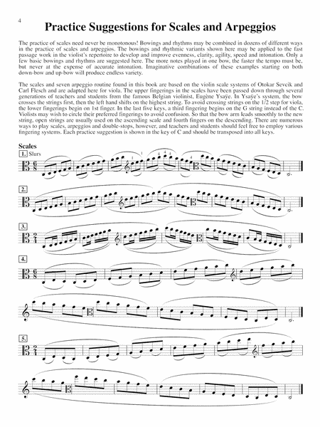 Scales for Advanced Violists