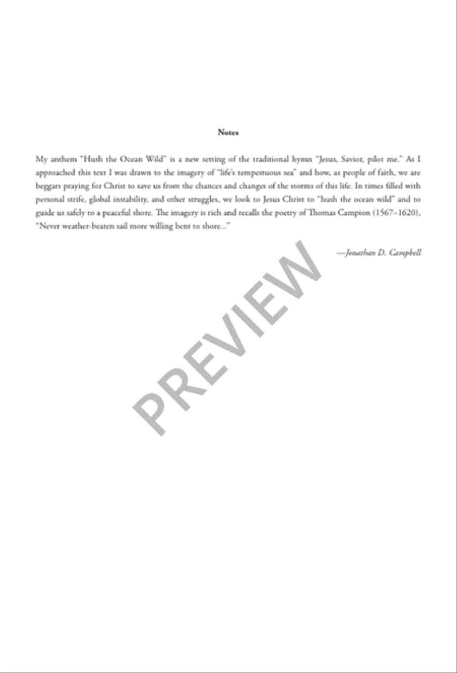 Hush the Ocean Wild 4-Part scores gallery preview page 2