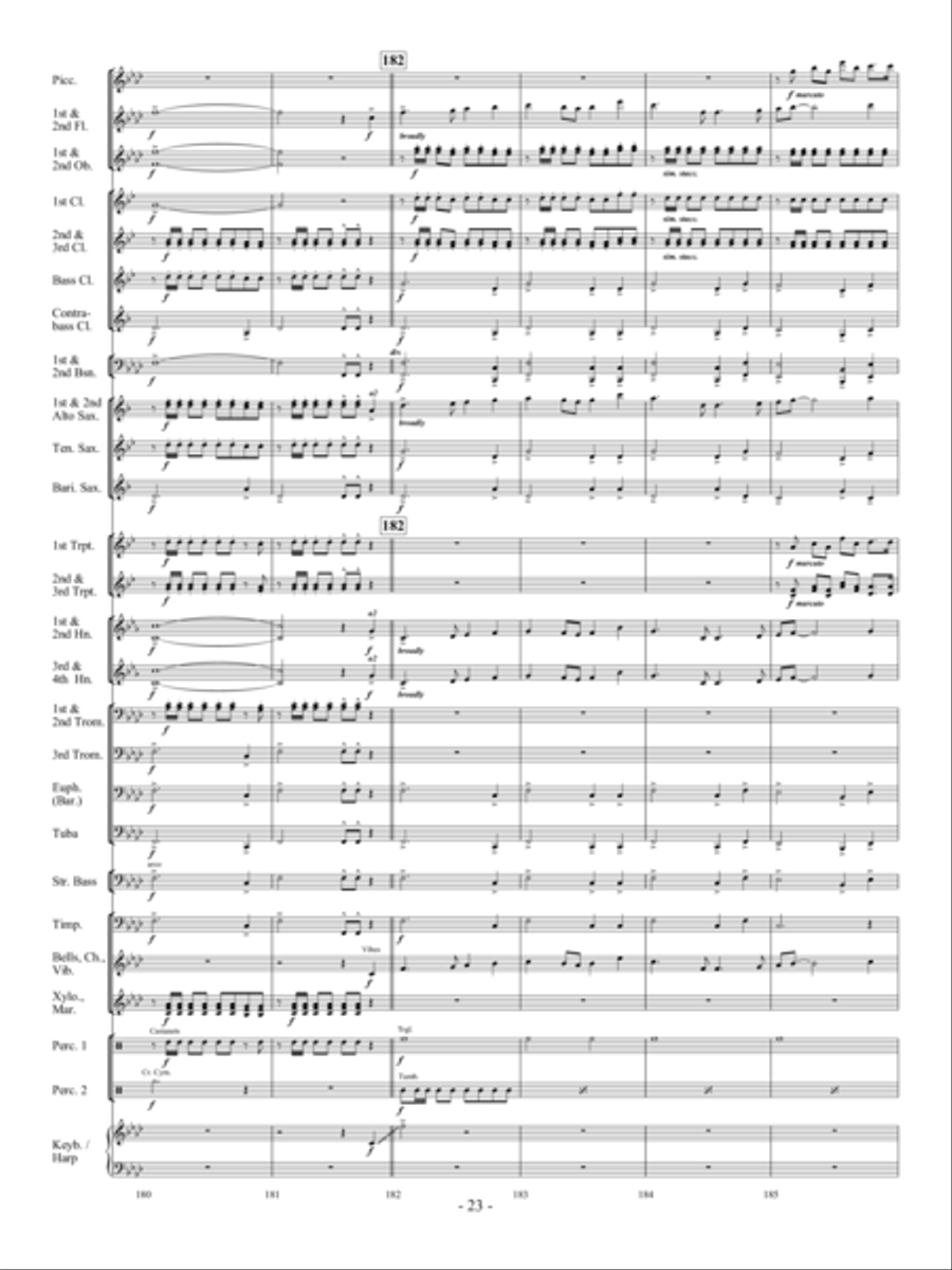 Sea Song Fantasy Sea Song Fantasy Concert Band scores gallery preview page 22