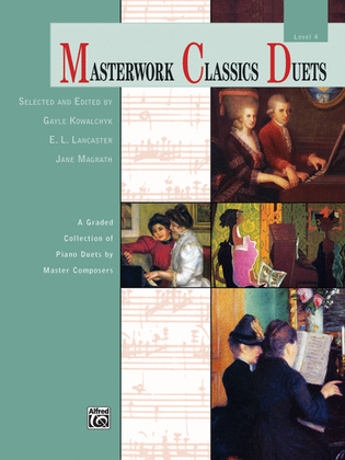 Book cover for Masterwork Classics Duets, Level 4