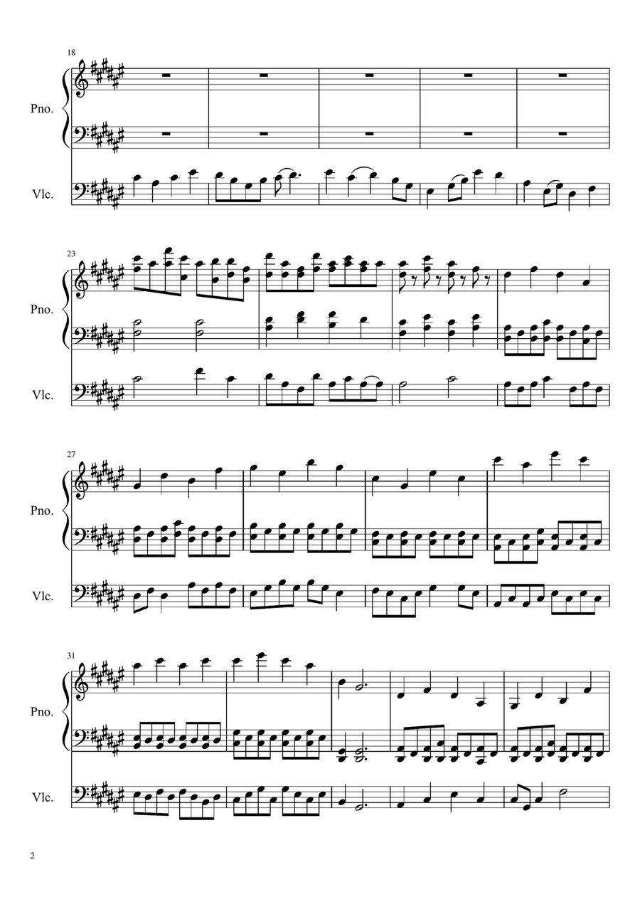 Gethsemane Piano scores gallery preview page 2