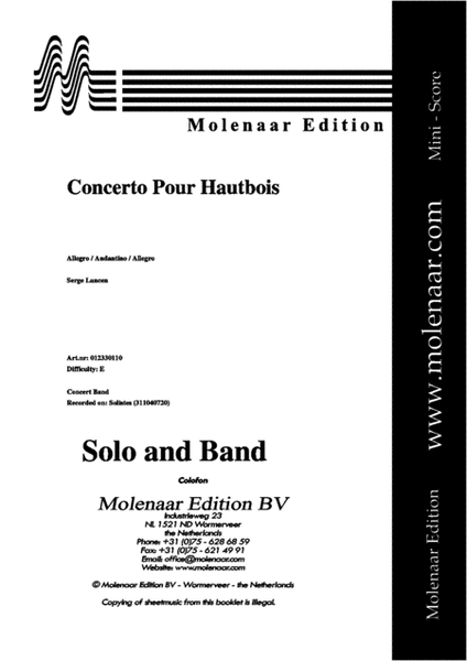 Concerto Pour Hautbois image number null