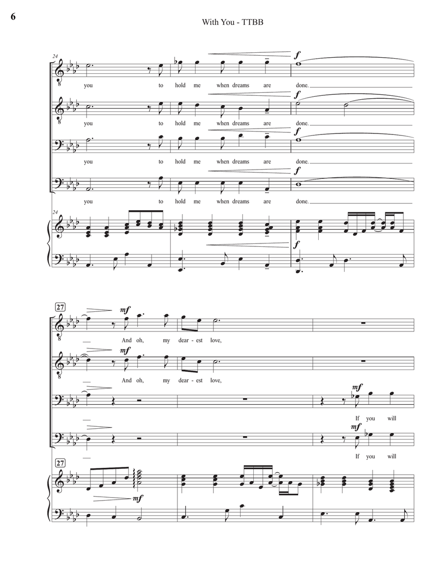 With You With You TTBB scores gallery preview page 6