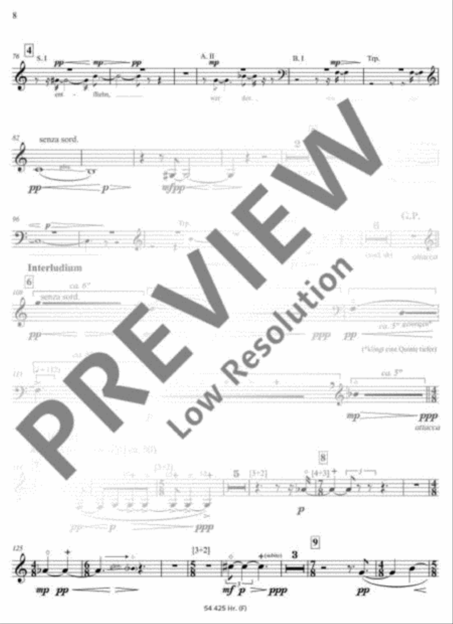 vergehn wie Rauch SSAATTBB scores gallery preview page 7