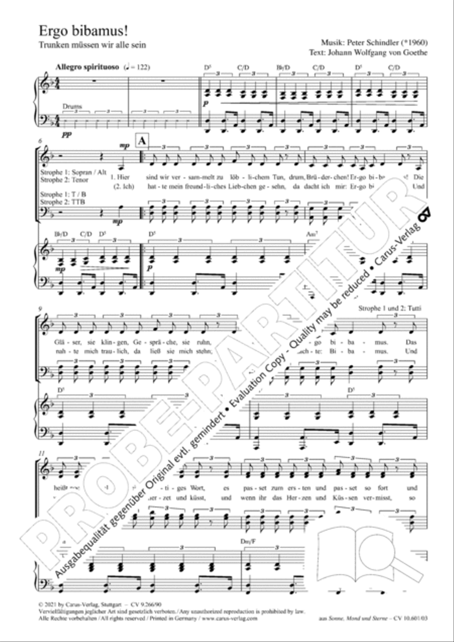 Ergo bibamus! 4-Part scores gallery preview page 3