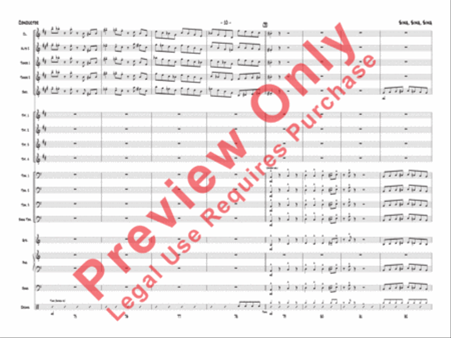 Sing, Sing, Sing Jazz Ensemble scores gallery preview page 13