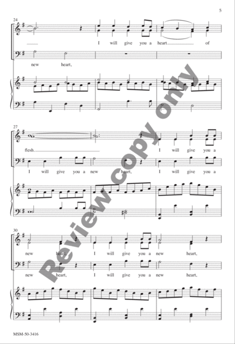 A New Heart A New Heart 3-Part scores gallery preview page 12