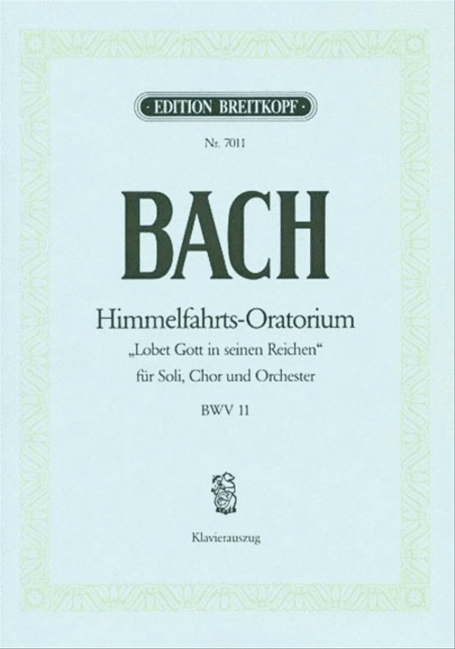 Ascension Day Oratorio BWV 11 4-Part scores gallery preview page 1