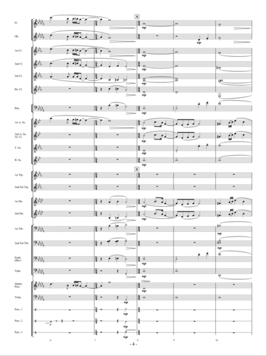 A Quiet Journey Home Concert Band scores gallery preview page 3