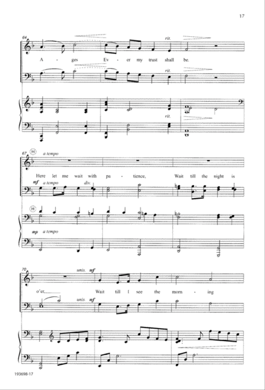 Trust and Obey 4-Part scores gallery preview page 21
