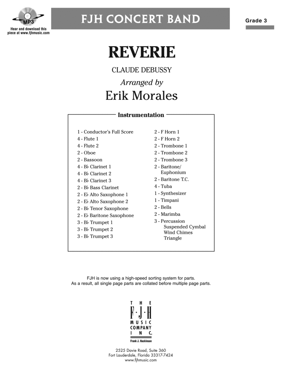 Reverie: Score Concert Band scores gallery preview page 1
