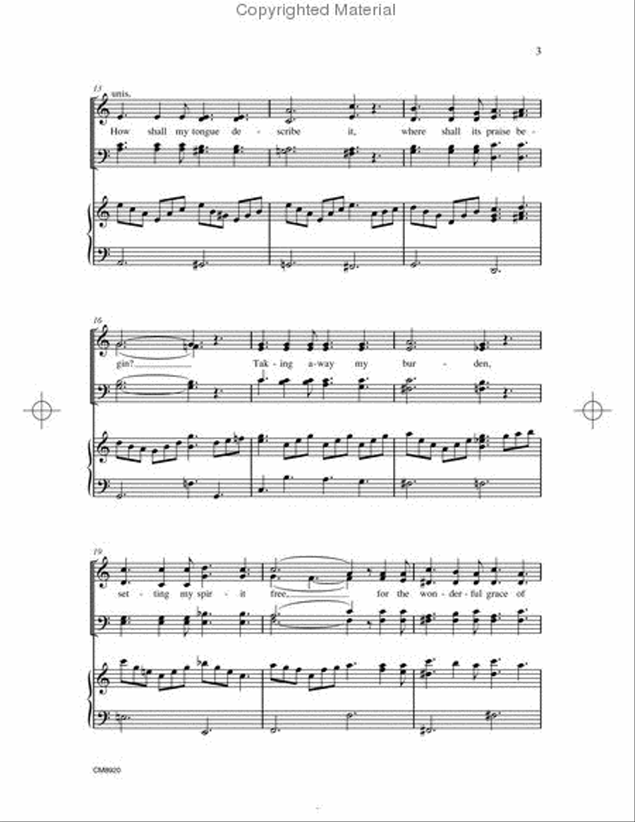 Wonderful Grace 4-Part scores gallery preview page 3