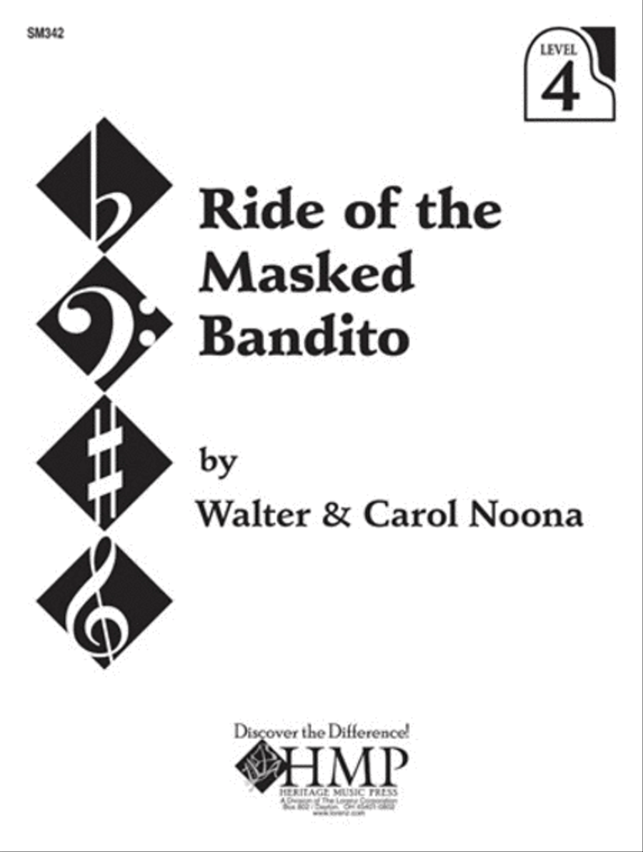 Ride of the Masked Bandito Piano Solo scores gallery preview page 1
