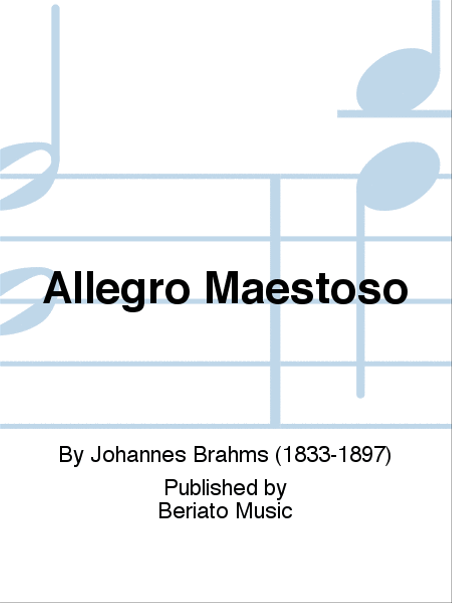 Allegro Maestoso Allegro Maestoso Organ scores gallery preview page 1