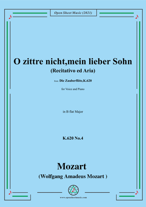 Book cover for Mozart-Recitativo ed Aria:O zittre nicht,mein lieber Sohn,K.620 No.4,in B flat Major,from 'Die Zaube