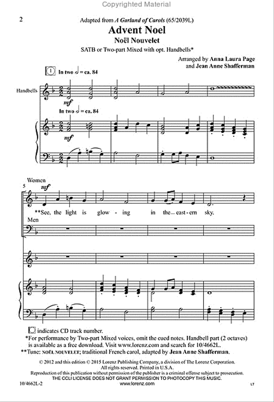 Advent Noel 4-Part scores gallery preview page 2