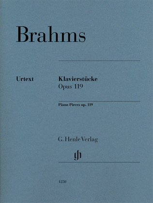 Book cover for Piano Pieces Op. 119 Revised Edition