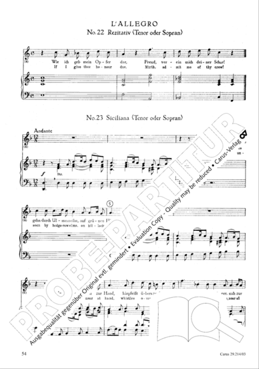 L'Allegro, il Pensieroso ed il Moderato TB scores gallery preview page 55