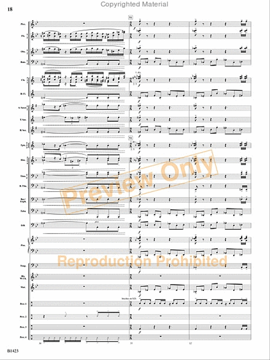 Dakota Fanfare Concert Band scores gallery preview page 17
