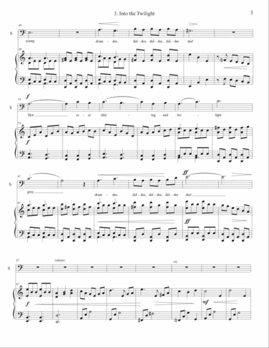 Into the Twilight (Clifton Davis) solo low voice with piano, from 