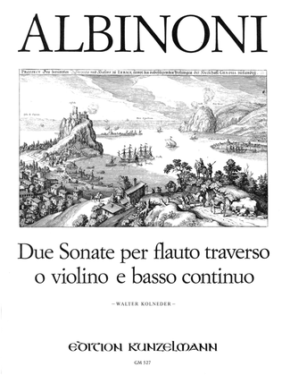 Sonata 3 and 5 for flute and basso continuo