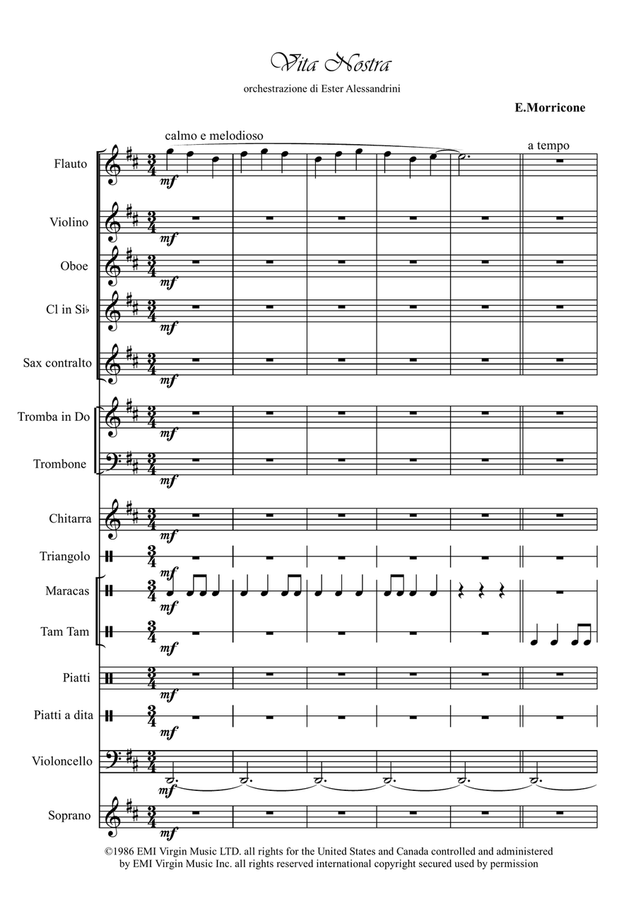 Vita Nostra Unison Choir scores gallery preview page 1
