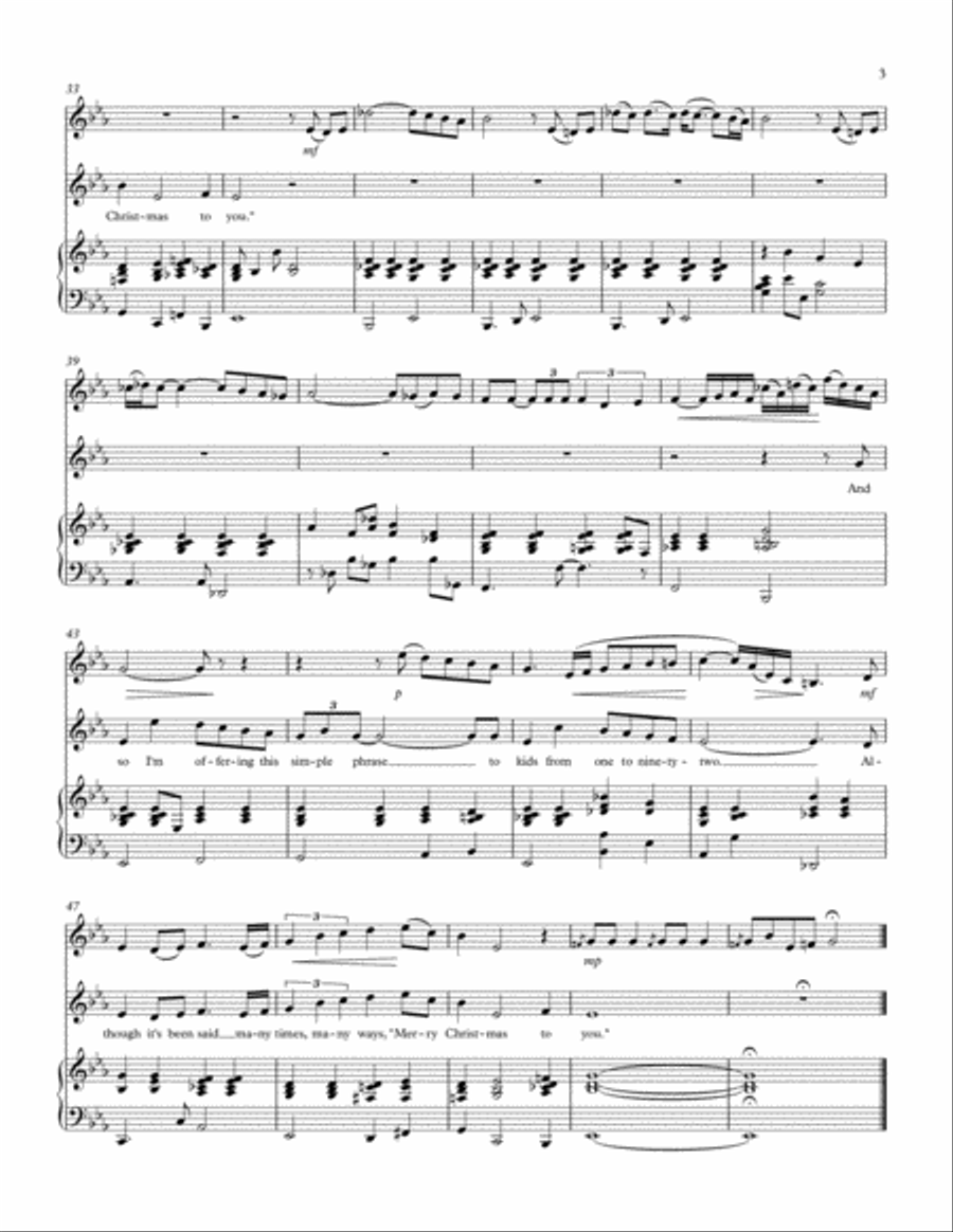 The Christmas Song (Chestnuts Roasting On An Open Fire) Alto Saxophone scores gallery preview page 3