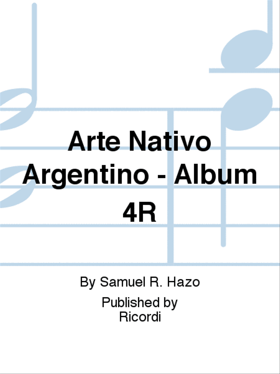 Arte Nativo Argentino - Album 4R School and Community scores gallery preview page 1