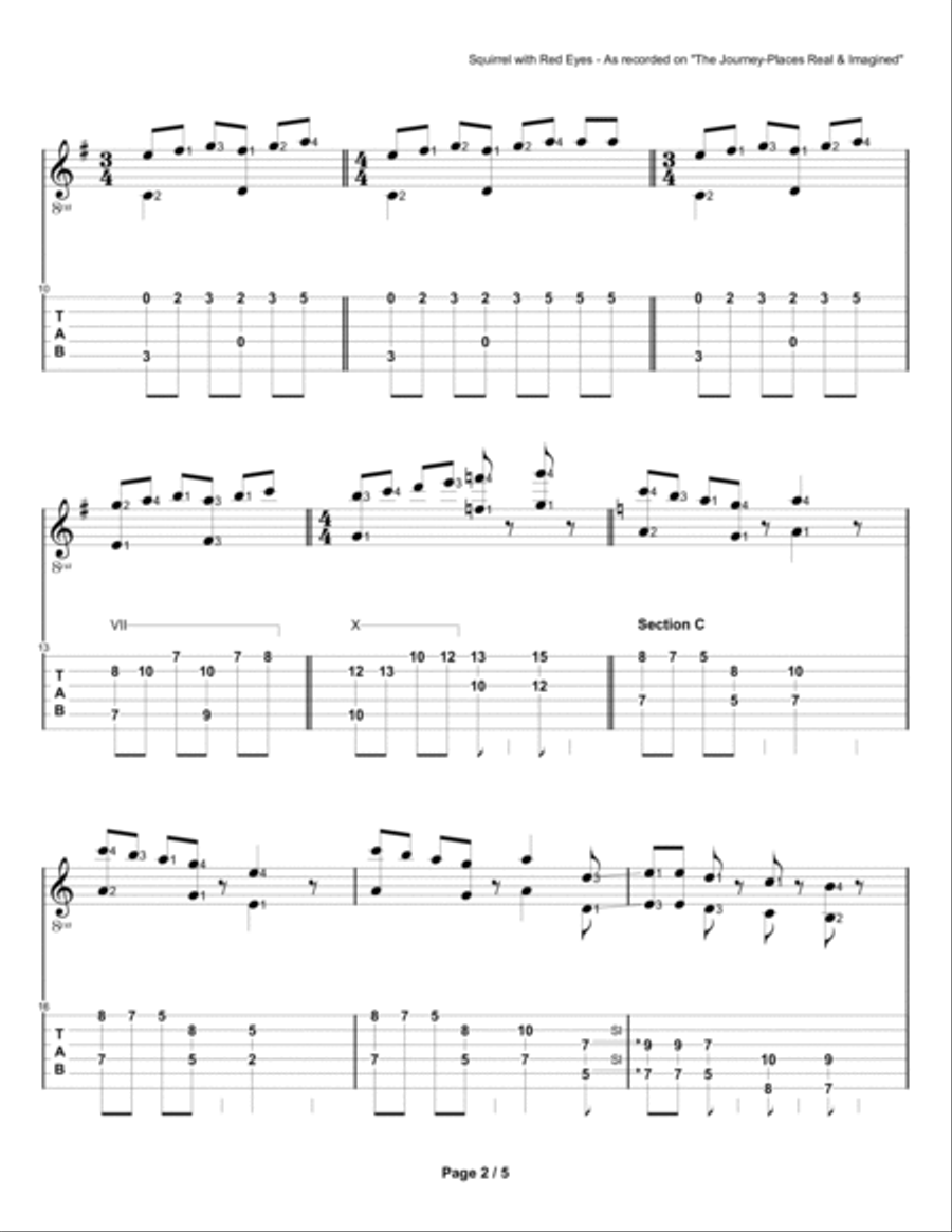 Squirrel with Red Eyes Squirrel with Red Eyes Acoustic Guitar scores gallery preview page 2
