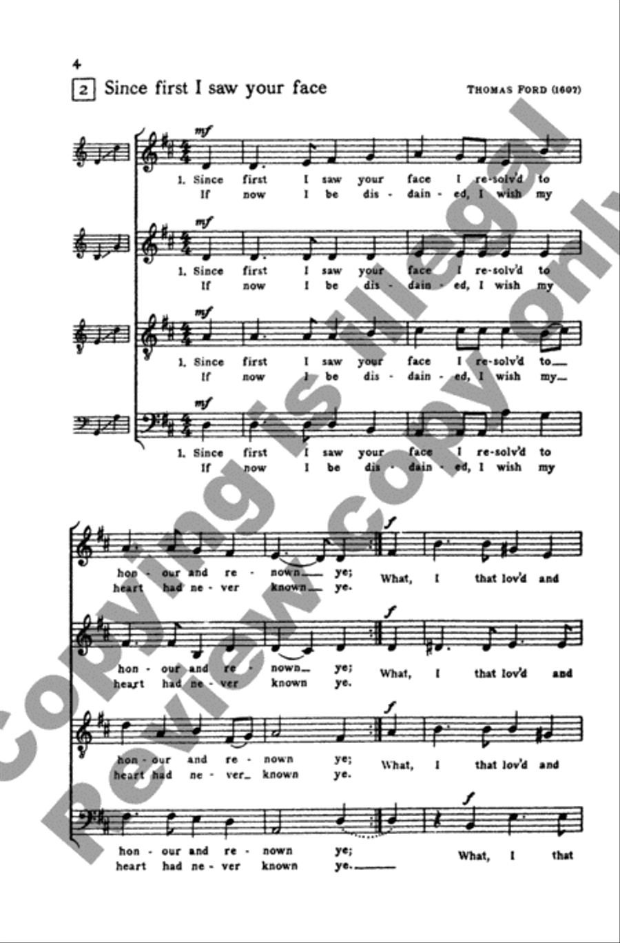 Invitation to Madrigals, Book 2 4-Part scores gallery preview page 7