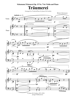 Schumann: Träumerei Op. 15 No. 7 for Violin & Piano