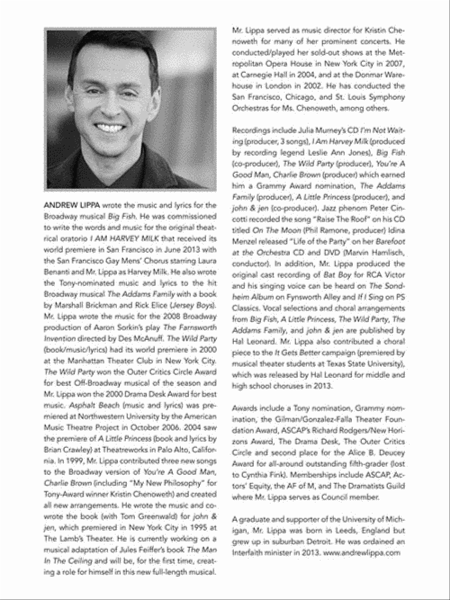 The Andrew Lippa Songbook Piano, Vocal scores gallery preview page 3
