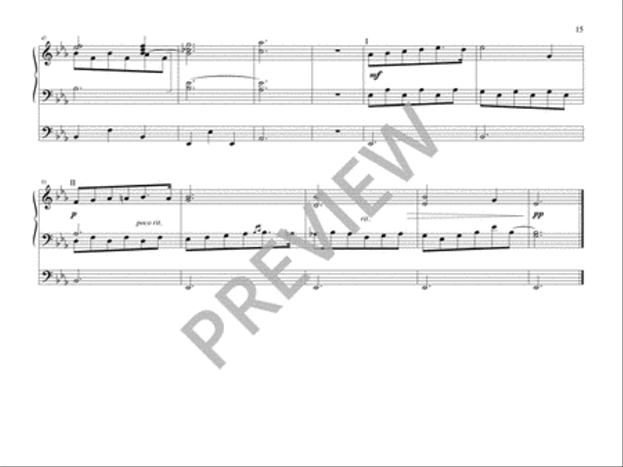 Four Schubert Classics for Organ Organ Solo scores gallery preview page 17