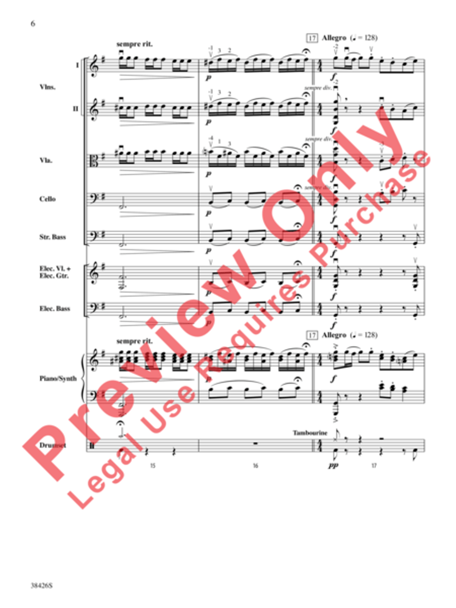 A Mad Russian's Christmas String Orchestra scores gallery preview page 7