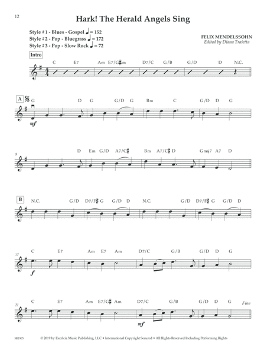 Solo Styles for Christmas Cello scores gallery preview page 5