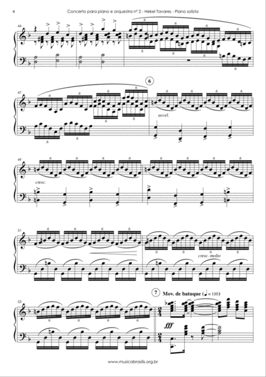 Concerto para piano e orquestra n.2 em formas brasileiras Full Orchestra scores gallery preview page 6