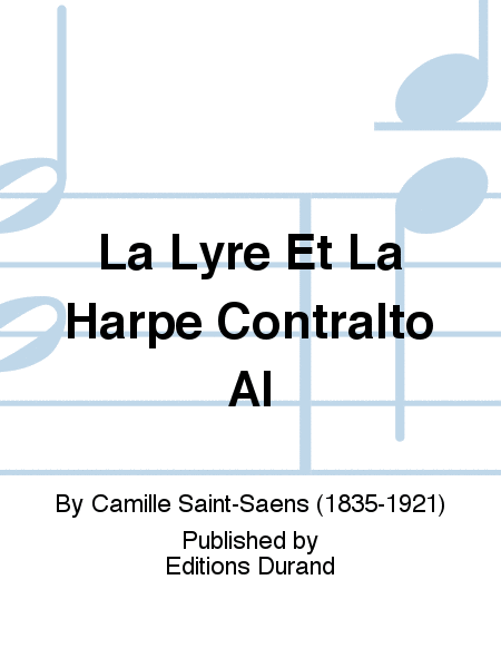 La Lyre Et La Harpe Contralto Al