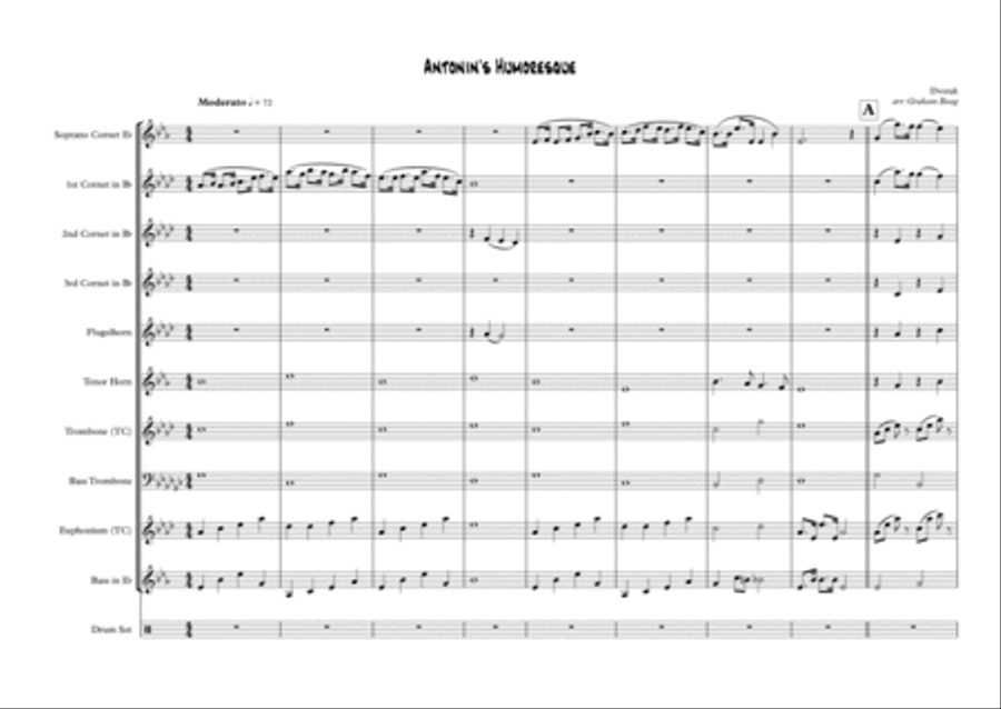 Antonin's Humoresque Antonin's Humoresque Brass Ensemble scores gallery preview page 1