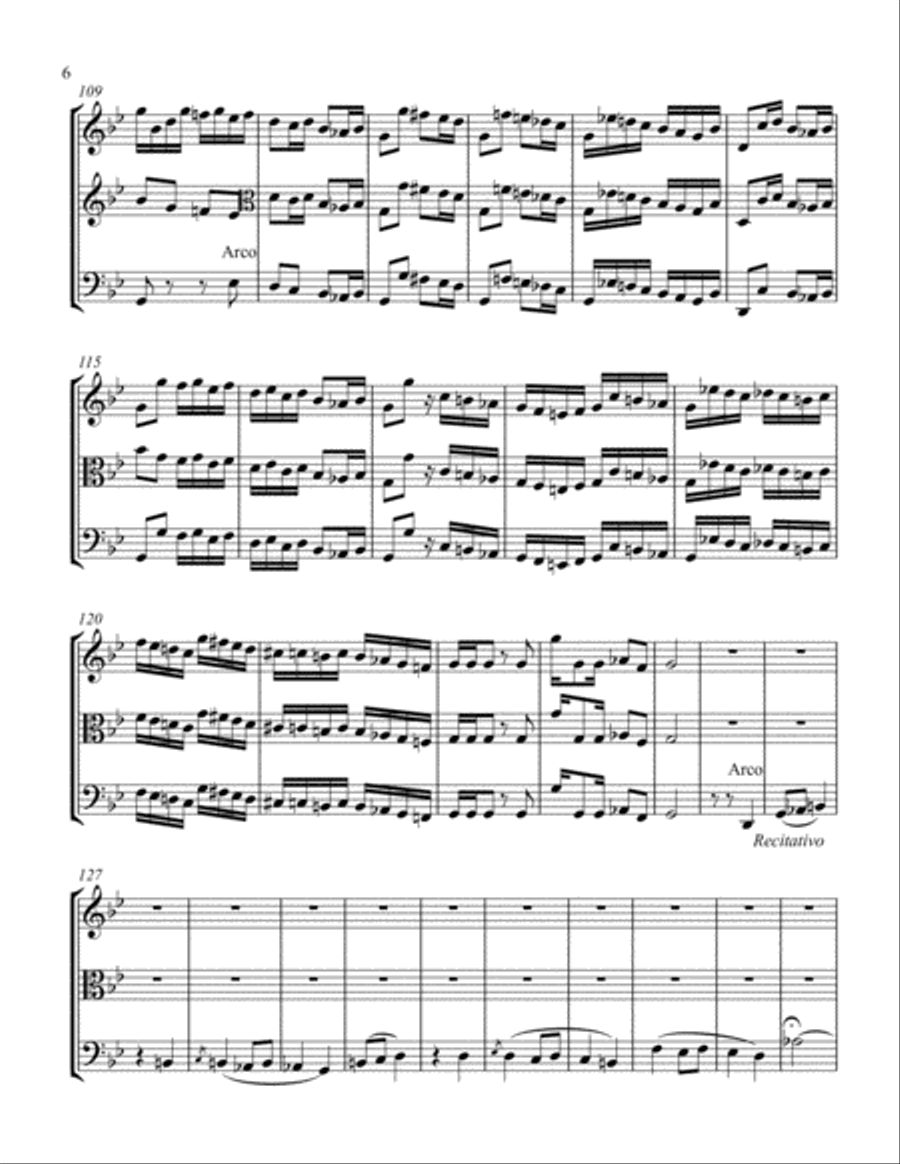 Klezmer Piece # 1 for String Trio String Trio scores gallery preview page 6