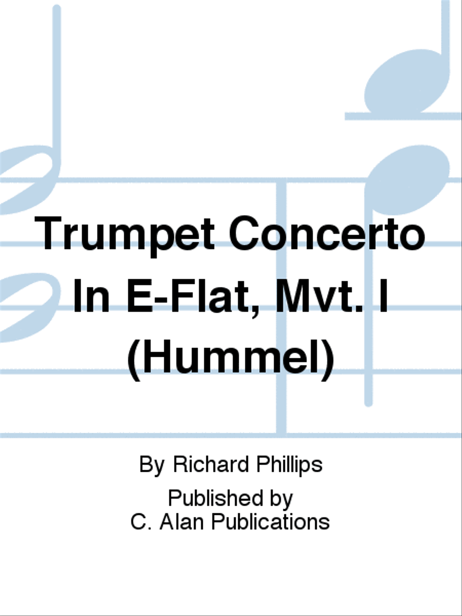 Trumpet Concerto In E-Flat, Mvt. I (Hummel) Concert Band scores gallery preview page 1