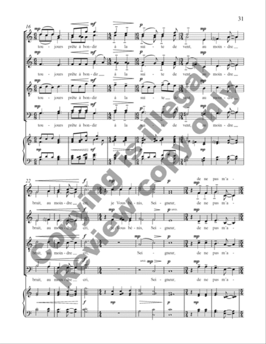Choral de Bêtes Choral de Bêtes Divisi scores gallery preview page 50