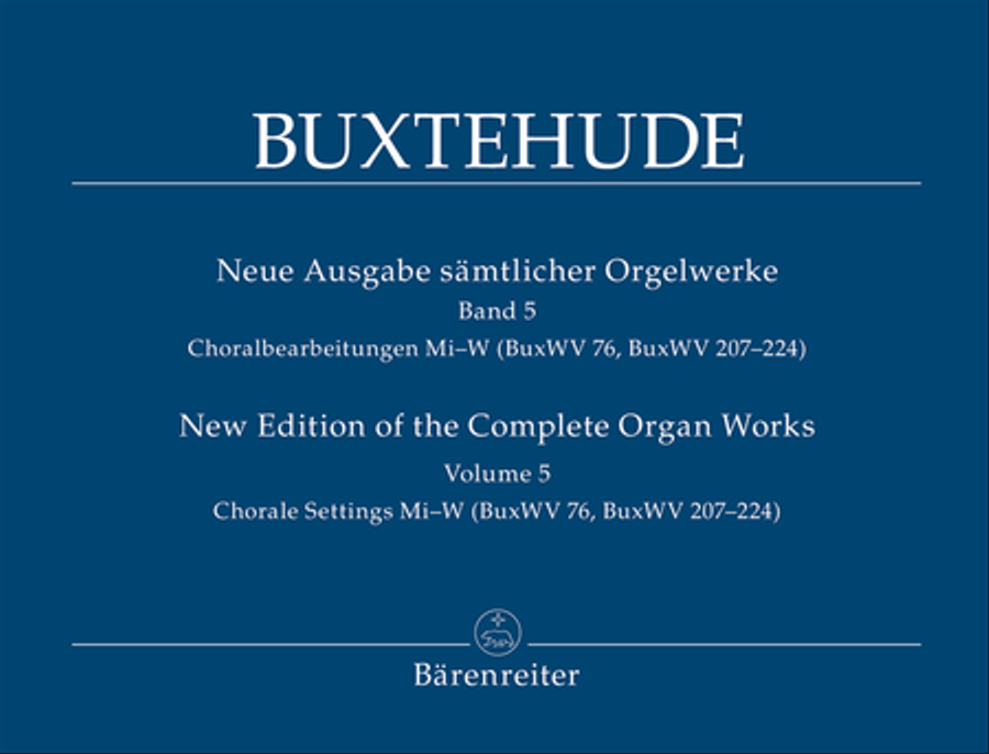 Chorale Settings Mi–W (BuxWV 76, BuxWV 207–224) Organ scores gallery preview page 1