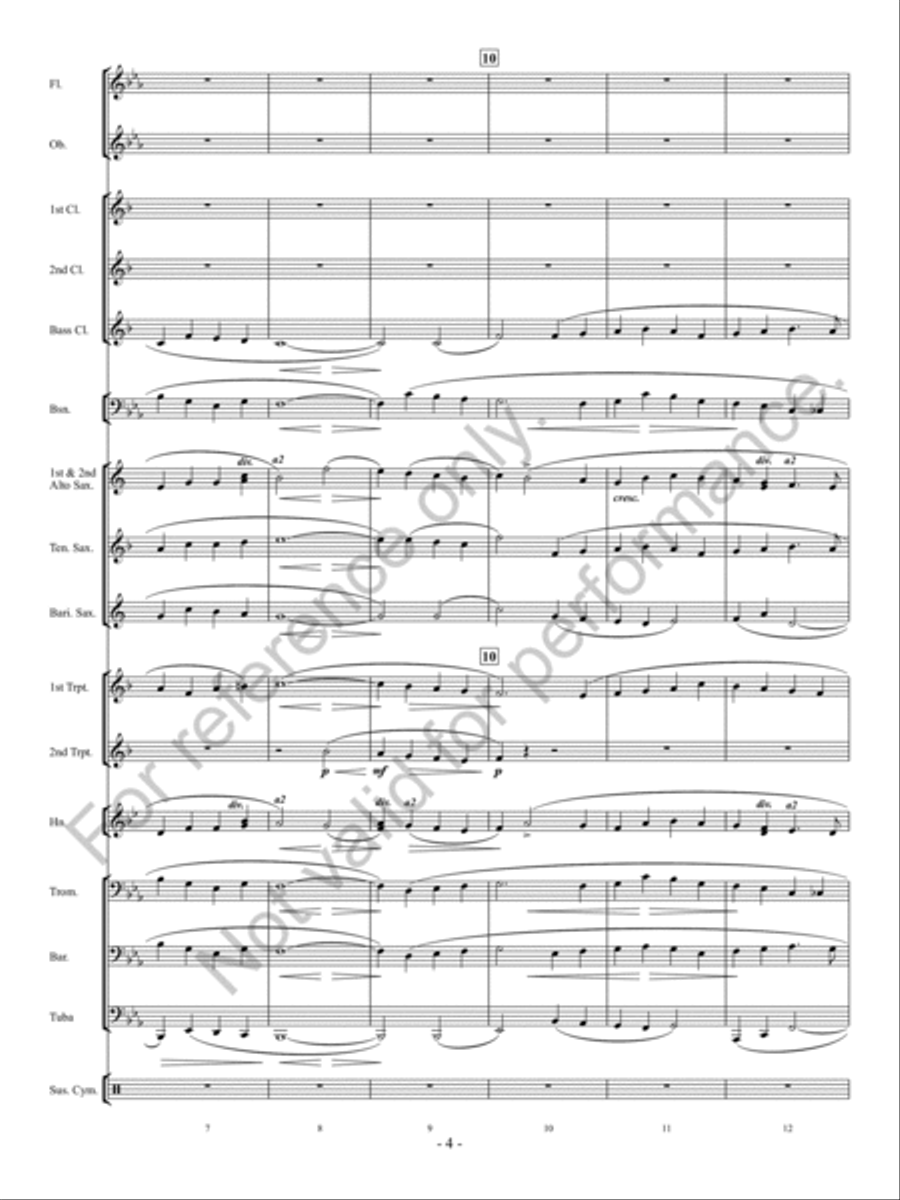Irish Tune From County Derry Concert Band scores gallery preview page 5