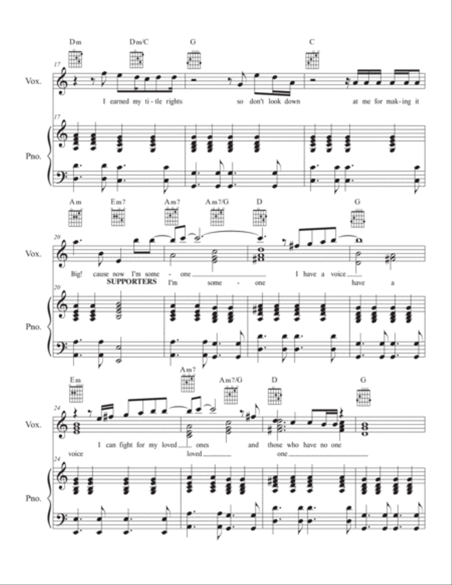 We Have a Voice Piano, Vocal, Guitar scores gallery preview page 3