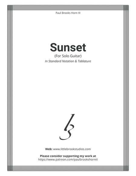 Sunset - Solo - Tabs image number null