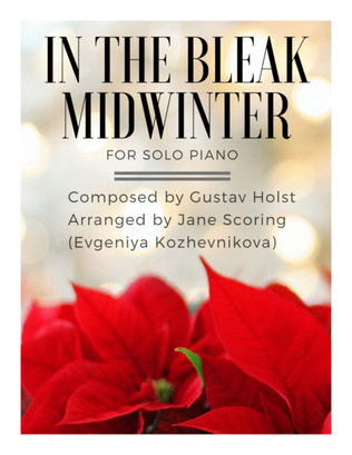 Book cover for In the Bleak Midwinter for solo piano