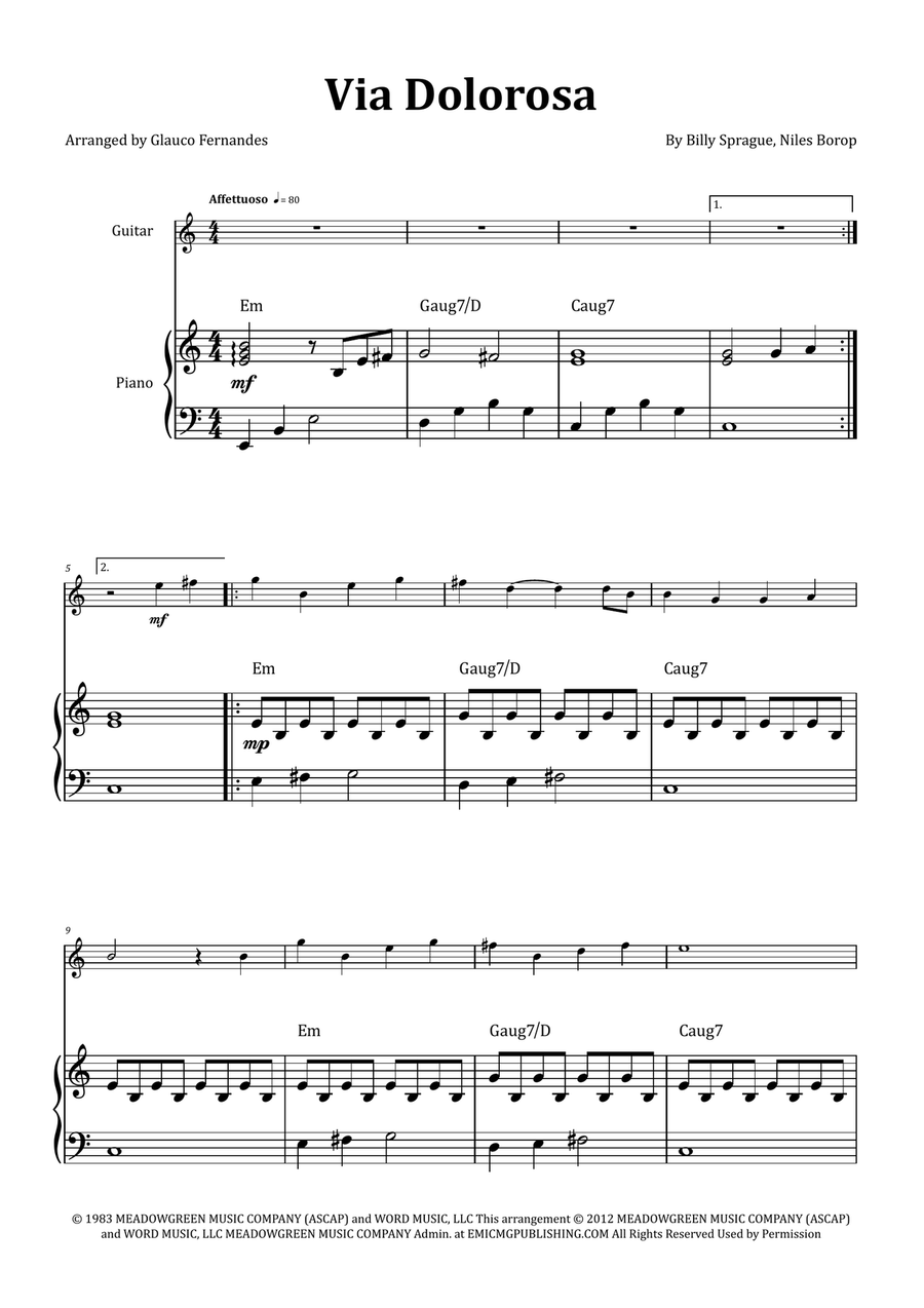 Via Dolorosa Chamber Music scores gallery preview page 1