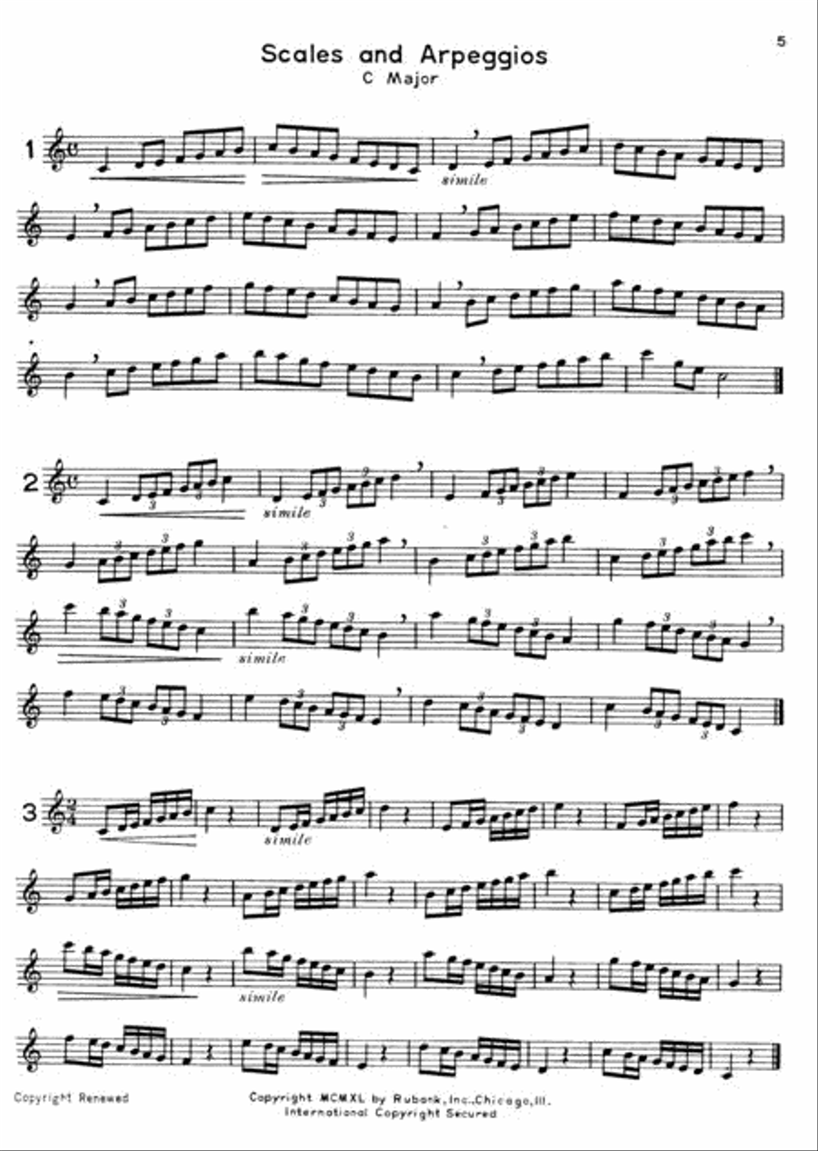 Rubank Advanced Method – Flute Vol. 1 Concert Band Methods scores gallery preview page 2