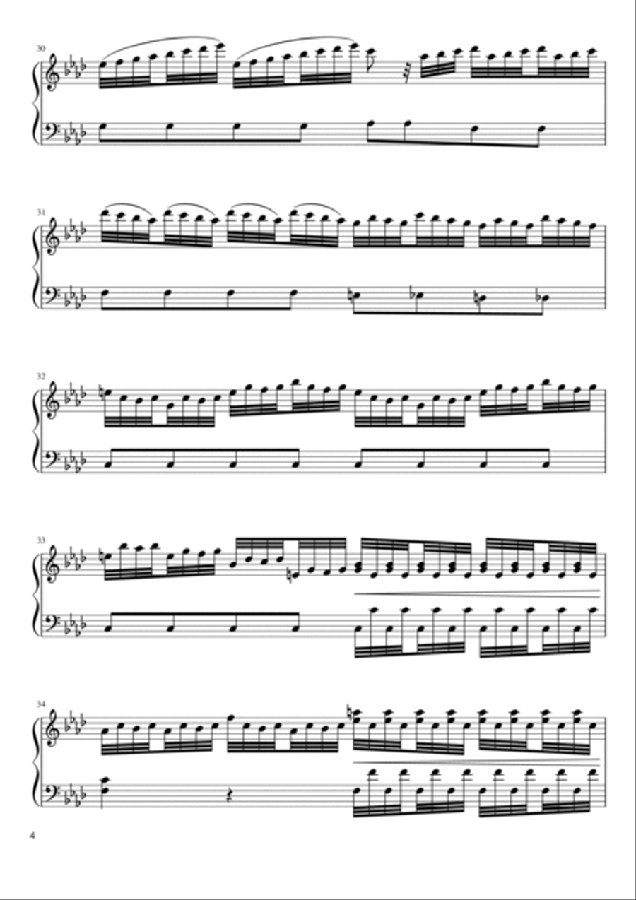 Winter (from The Four Seasons) - Piano Solo Piano Solo scores gallery preview page 4